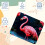 Flamingo Rainforest computermusemåtte, gummimusemåtte til gaming, kontor, bærbar computer, pc, kvinder 2