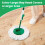4-pak spin-moppehoveder kompatible med Libman Tornado, vaskbare mikrofiberrefills 3