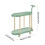 Plastic Storage Rack with Wheels Multi-Layer Removable 1 3