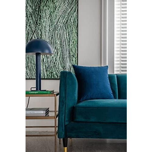 Midnattsblå sammet örngott 45x45 cm 2-pack 2