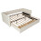 Beige Linen Extendable Sofa Bed with Storage 8