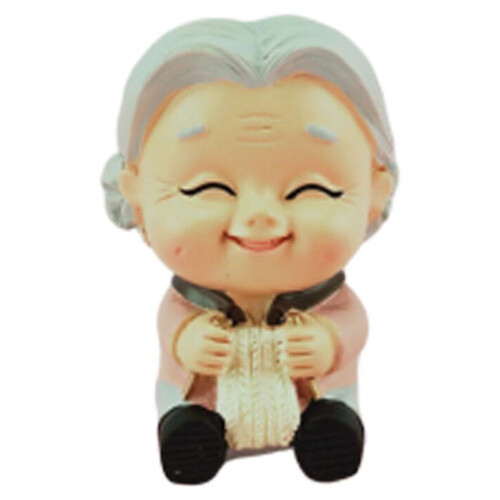 Oma-figuurtje als taarttopper 3x4x6,3 cm