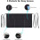 Black server aprons with 3 pockets 12-pack 6