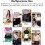 Black server aprons with 3 pockets 12-pack 2