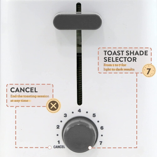 Φρυγανιέρα ECT-1027Cool Touch, 7 ρυθμίσεις, ακύρωση, συρόμενος δίσκος για ψίχουλα, 2
