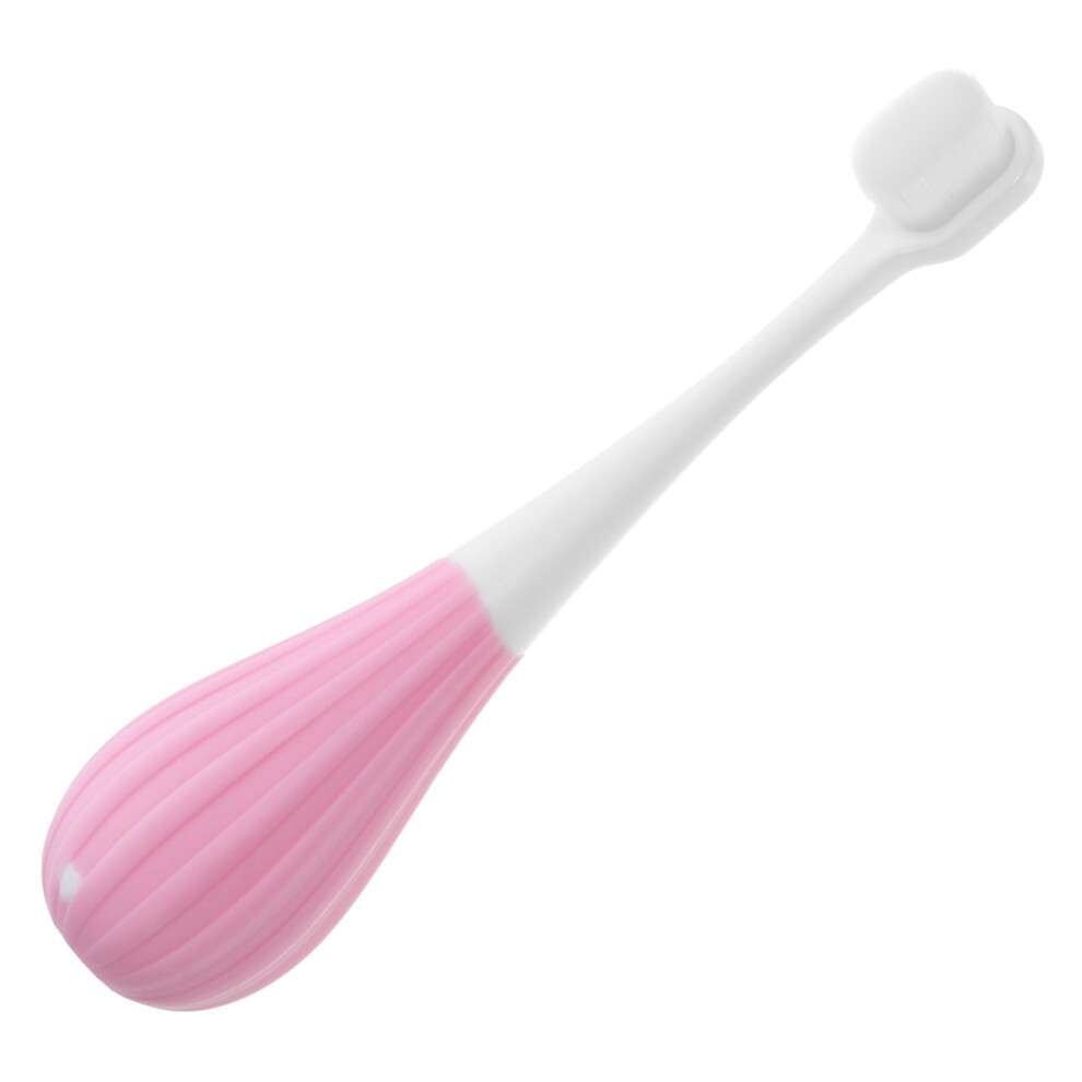 Pink Kids Toothbrush With Extra Soft Bristles And Ergonomic Grip For Gentle Child Gum Care