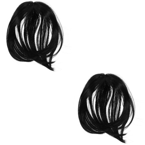 OUNONA2pcs Επέκταση μαλλιών με κλιπ για όγκο και αραίωση μαλλιών από συνθετικά μαλλιά 2