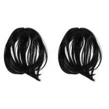 OUNONA 2 stuks volumetopper voor dunner wordend haar, synthetische haarstukjes, haarextensies met clip voor vrouwen, voor dagelijks gebruik