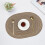 Oval Braided Table Mats Natural Woven1/4/6/10PCS 8