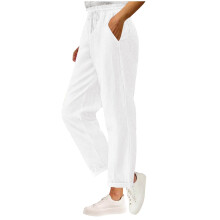 Dames corduroy broek met rechte pijpen, zijzakken, casual, comfortabel, elastisch, modieus, basic, dagelijks te dragen, zachte ribstructuur, maat