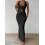 Women's twist front halter top and skirt set 4