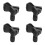 OUNONA4 pezzi Clip per microfono wireless resistenti e pratiche Supporto per microfono in plastica nero 1