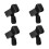OUNONA4 pezzi Clip per microfono wireless resistenti e pratiche Supporto per microfono in plastica nero 4