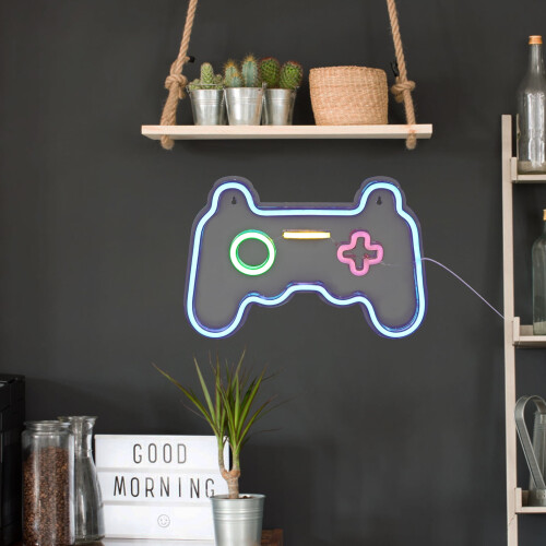Luce LED per controller di gioco, luci al neon per controller di gioco, lampada 40x27x1cm blu 2