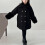 Children's Wool Blend Button Cardigan Mid Length Black Size 5