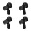 OUNONA4 pezzi Clip per microfono wireless resistenti e pratiche Supporto per microfono in plastica nero 6