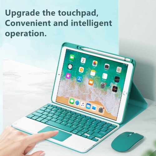 Capa para iPad 10.2 com teclado e mouse integrados. 1