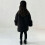 Children's Wool Blend Button Cardigan Mid Length Black Size 4