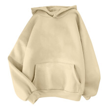 Admvng Hoodies für Damen, klassische, einfarbige Langarm-Sweatshirts mit Tasche, Größen S-3XL