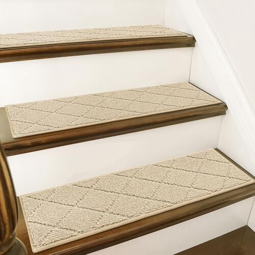 Antislip traptreden 28x9 inch polyester, 4 stuks