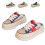 Tênis plataforma slip-on feminino em mesh, leve. 1