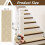Antislip traptreden 28x9 inch polyester, 4 stuks 4
