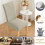 Elastische stoelhoes voor eetkamerstoelen – kaki polyester 5