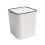 Mini poubelle à bouton-poussoir blanche 16,5 cm 1