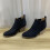 Γυναικείες Φθινοπωρινές Μπότες Vintage Slip On Μπότες με Μυτερή Μύτη και Στρογγυλό 5