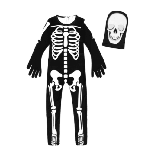 Παιδική Στολή Halloween για Νήπια με Σκελετό και Γάντια για Πρόσωπο, για Νήπια, Ρόλοι, 2