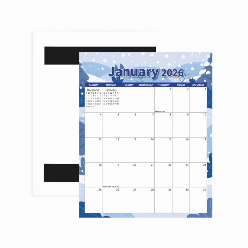 Magnetic Calendar 2026 Whiteboard Refrigerator Organizer 1