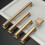 Πακέτο 10 συρταριών ντουλαπιών σε χρώμα Champagne Bronze 3" (76 χιλ.) για κουζίνα, μπάνιο, 2