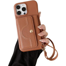 Peňaženkové puzdro Vogueskin: Prémiová koža, puzdro na karty a skryté zrkadlo, 3 v 1 kompatibilné s iPhone 17Pro