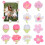 12 aimants de réfrigérateur Kawaii en forme de fleurs 3