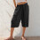 Γυναικεία παντελόνια culottes με κορδόνι και φαρδιά μπατζάκια – Nylon Spandex ματ κοντό 1