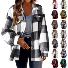 Vestes d'hiver pour femmes, collection automne-hiver : trench-coat long, cardigan droit, manteau d'extérieur à poches boutonnées