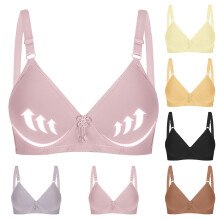 Draadloze bh's voor dames, damesbh's, plus size bh met 3 haakjes aan de achterkant, dun, comfortabel en met goede ondersteuning voor volwassen