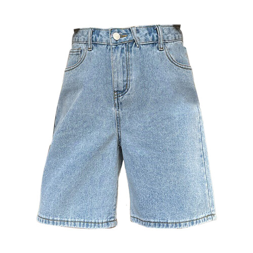 Dames blauwe aansluitende jeansshorts maat M 1