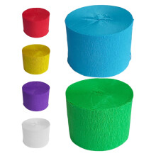 Crepe Paper for Kids Crafts Multi-Color 6 Rolls