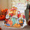 Halloween græskar og blade efterårstæppe 2