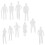Figurines miniatures blanches (50 pièces) 7