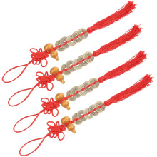 Worgeous4Pcs Dekorácia predných dverí Čínsky Nový rok Prívesok Uzol Feng Shui Staroveký