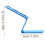 Motorcycle Extension Bracket Blue Aluminum Alloy 1pc 5