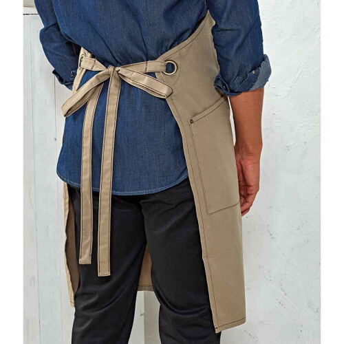 Premier (One Size, Khaki/Brown) Premier Barley Recycled Full Apron 2