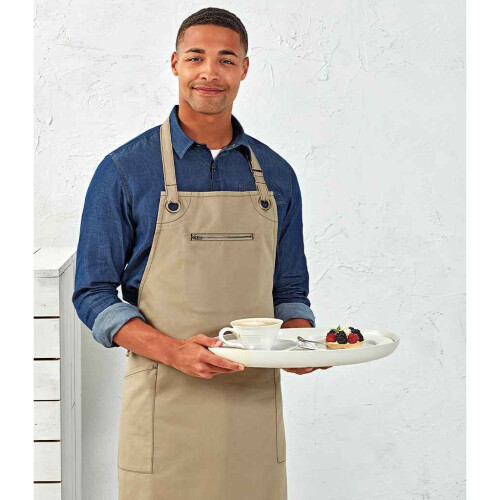 Premier (One Size, Khaki/Brown) Premier Barley Recycled Full Apron 1