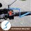 Motorcycle Extension Bracket Blue Aluminum Alloy 1pc 6