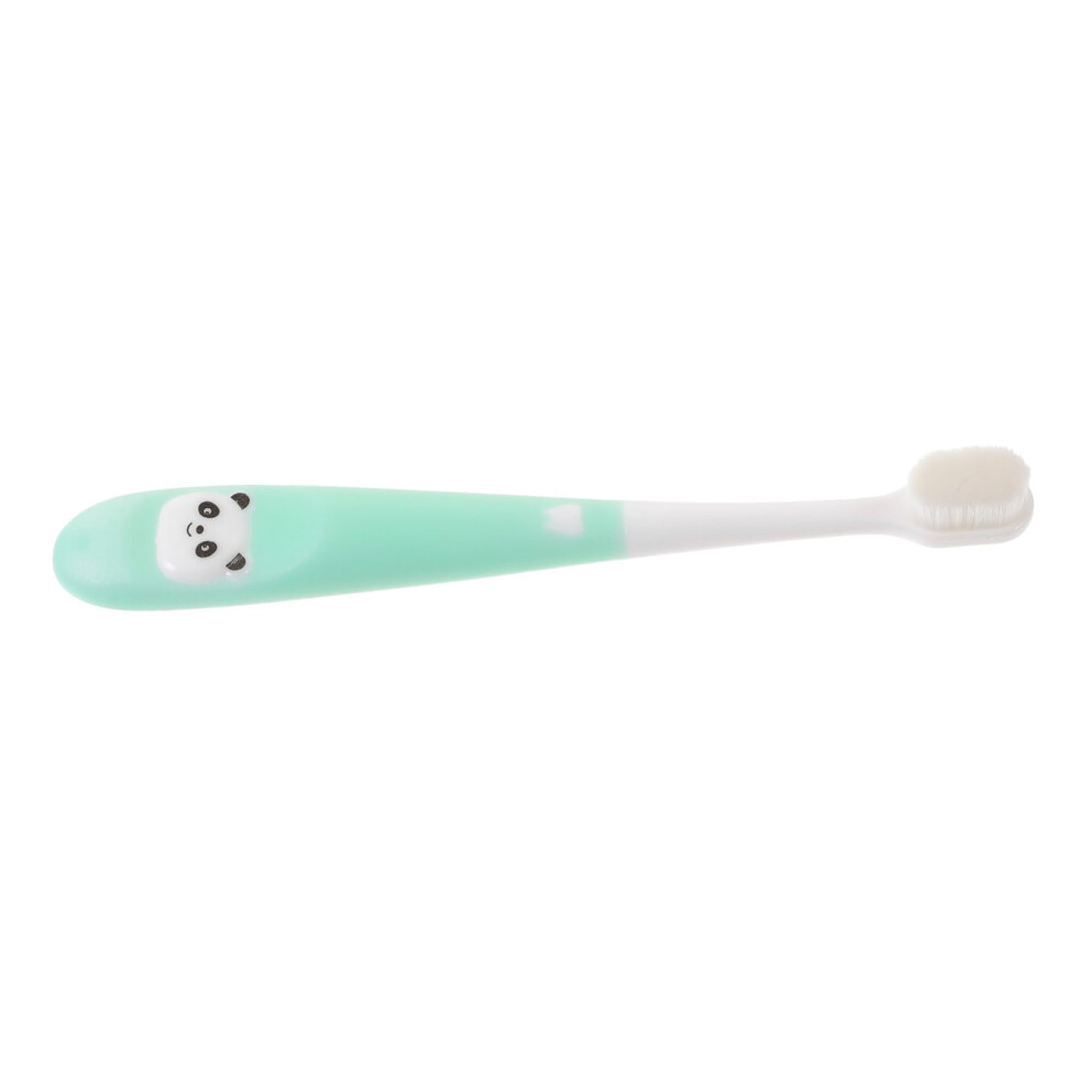 Soft Bristle Kids Toothbrush with NonSlip Handle and Cartoon Panda Design for Gentle Oral Care