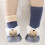 Ediodpoh Kids Νήπια Αγόρια Κορίτσια Patchwork Ζεστό Πλεκτό Μαλακή Σόλα από Λαστιχένια 5