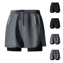 Sportieve, sneldrogende herenshorts met voering en zakken