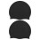 Swim Caps for Braids Comfortable Black 2 Pcs 1